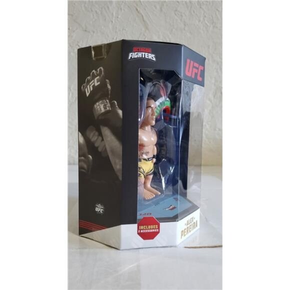 UFC Alex Pereira Octagon Fighters Action Figure by PMI Kids World Collection - Picture 4 of 8